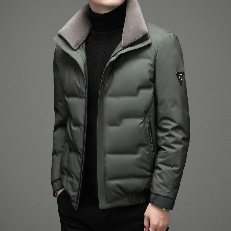 【烈儿专享】红豆款时尚毛领羽绒服 红豆羽绒服