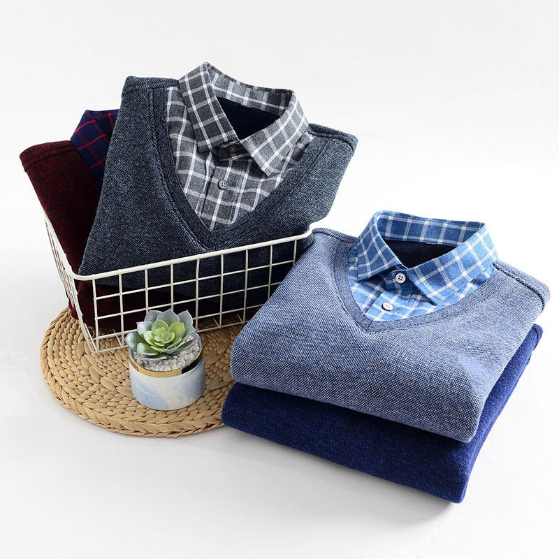 【烈儿专享】红豆男装商务休闲衬衫领 红豆针织衫/毛衣