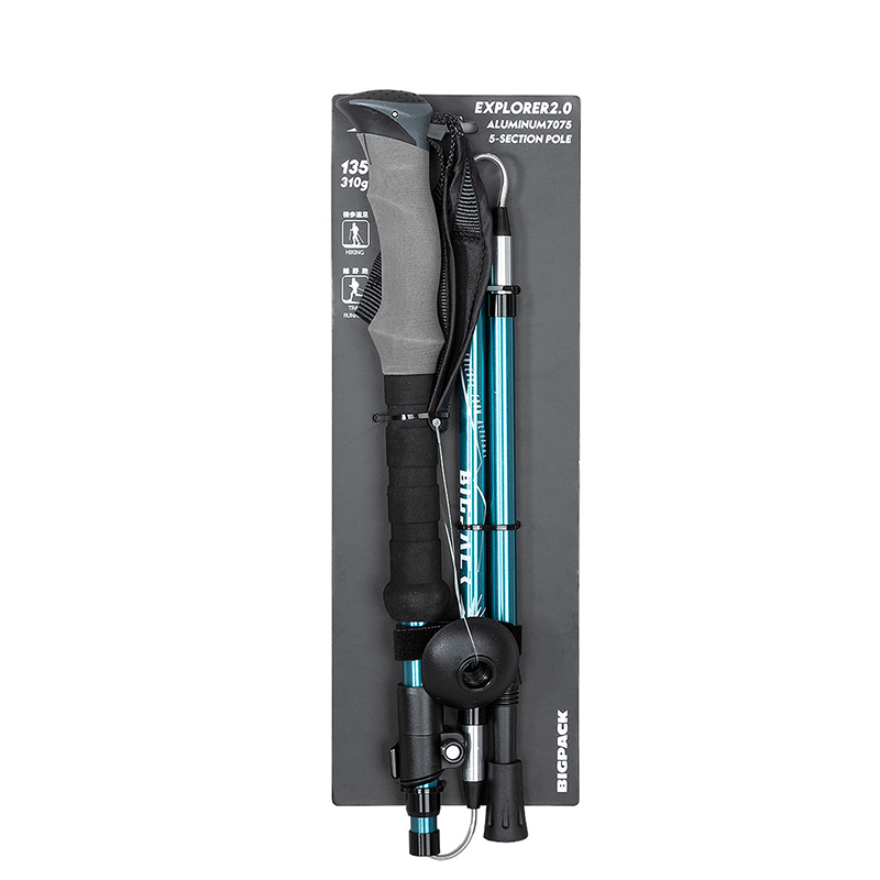 BIGPACK德国派格款户外折叠登山杖5节超轻防滑 EXPLORER 2.0