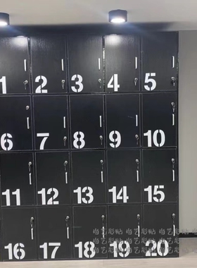 序号标识数字贴纸ins风