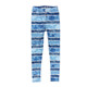 Elastic waist trousers thin graffiti flower leggings mesh