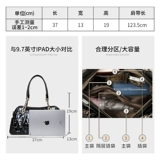 Модная вместительная и большая сумка на одно плечо, крокодиловый принт, из натуральной кожи, городской стиль