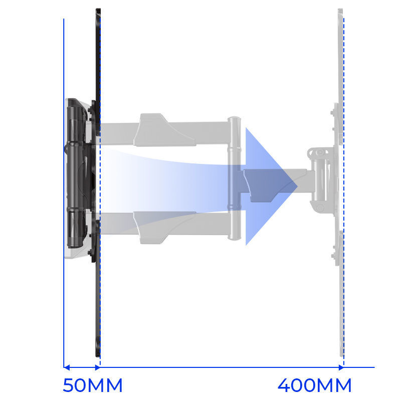 NB 液晶电视机挂架壁挂支架万向可伸缩旋转挂墙架子加厚万能通用 - 图1