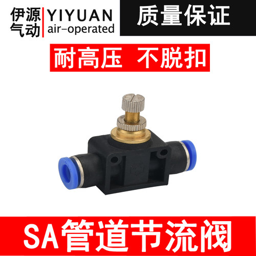 气动快插管道节流阀SA4 6 8 10 12 - 图0