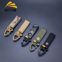 VELSPORT Tactical gear Nylon Molle Webbing Buckle Belt Key Hanging Buckle Mountaineering Backpack Outdoor Accessories