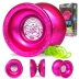 Đồ chơi Yo-Yo Chính thống của Audi Double Drill Juvenile Fire King 5 Advanced Match Kim loại Yo-Yo 676123 - YO-YO