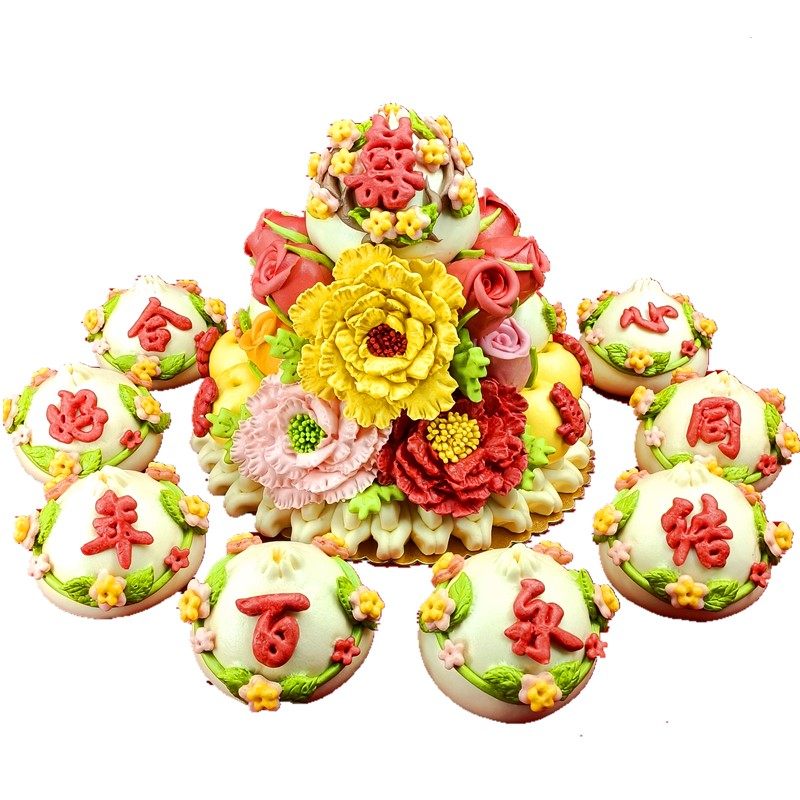 文化遗产胶东花饽饽馍馍结婚喜宴盆鱼蛋糕面点馒头婚庆礼物礼品,淘宝优惠券,粉丝福利购,淘宝优惠卷