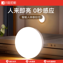 Moon Shadows Human Body Sensing Smart Little Nightlight LED Light Control Charged Home Wardrobe Aisle Headboard Wireless Up Night Light