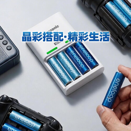 松下爱乐普20周年纪念版5号充电电池套装ktv无线话筒玩具xbox手柄 - 图3