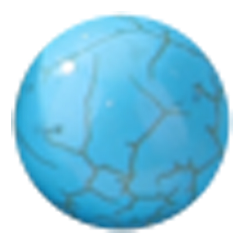 天然蓝松石合成白松石散珠 佛珠手机链项链diy手工半成品饰品配件 - 图3