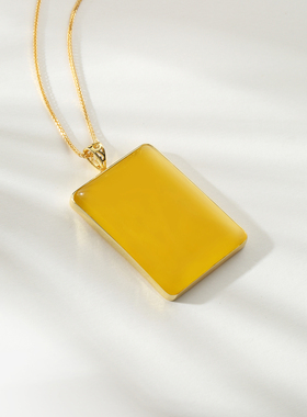 国潮新中式方形吊坠空托配件