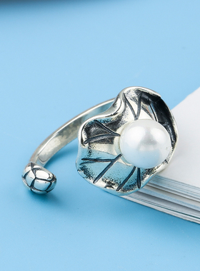 diy配件s925纯银开口女戒指空托