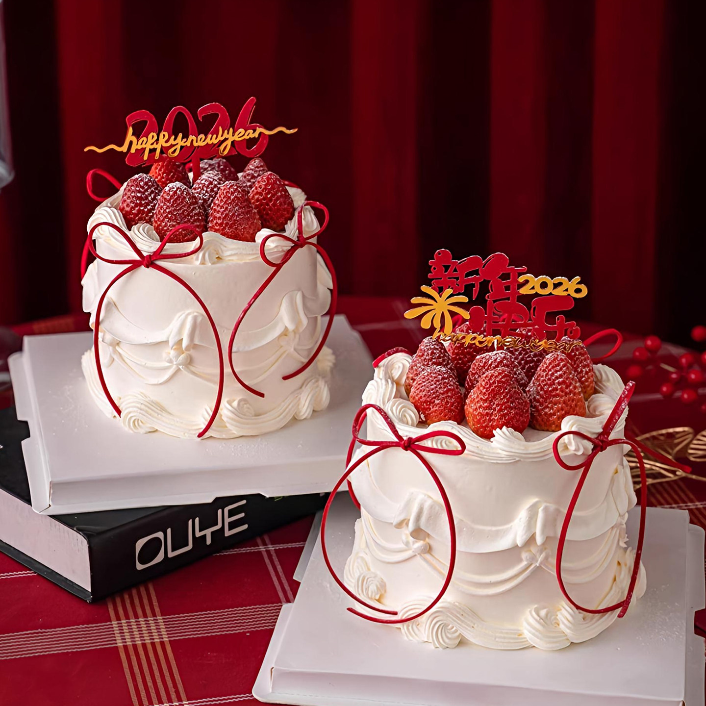 包邮2026新年快乐HappyNewyear红金跨年马年亚克力蛋糕装饰插件,淘宝优惠券,粉丝福利购,淘宝优惠卷