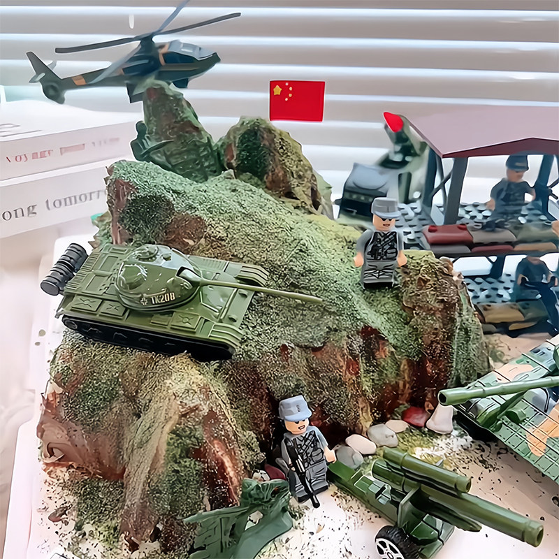 包邮网红男孩军事儿童生日蛋糕装饰摆件坦克直升飞机特种兵插件,淘宝优惠券,粉丝福利购,淘宝优惠卷