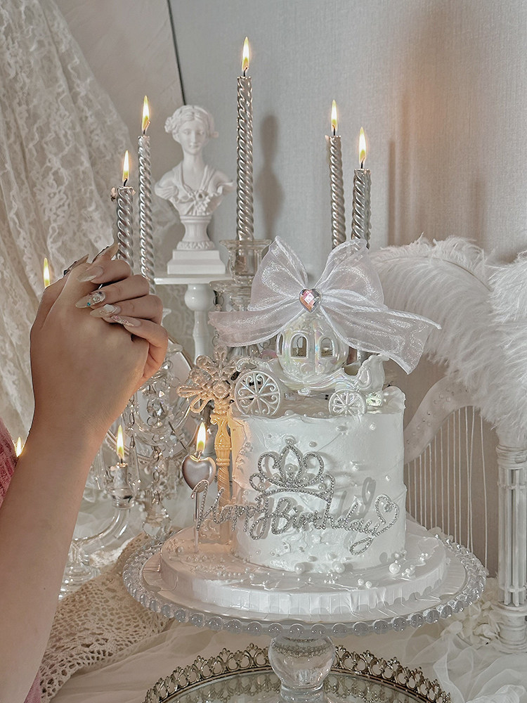 抱抱酱网红烘焙蛋糕装饰摆件带钻蝴蝶结幻彩南瓜马车公主生日插件,淘宝优惠券,粉丝福利购,淘宝优惠卷