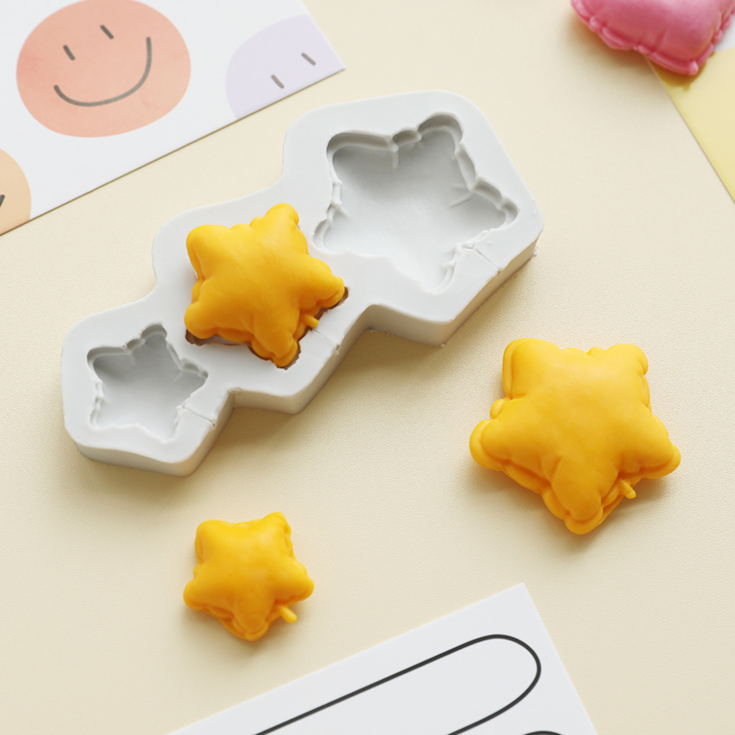 网红烘焙蛋糕装饰翻糖巧克力硅胶模具云朵星星月亮爱心软胶插件,淘宝优惠券,粉丝福利购,淘宝优惠卷