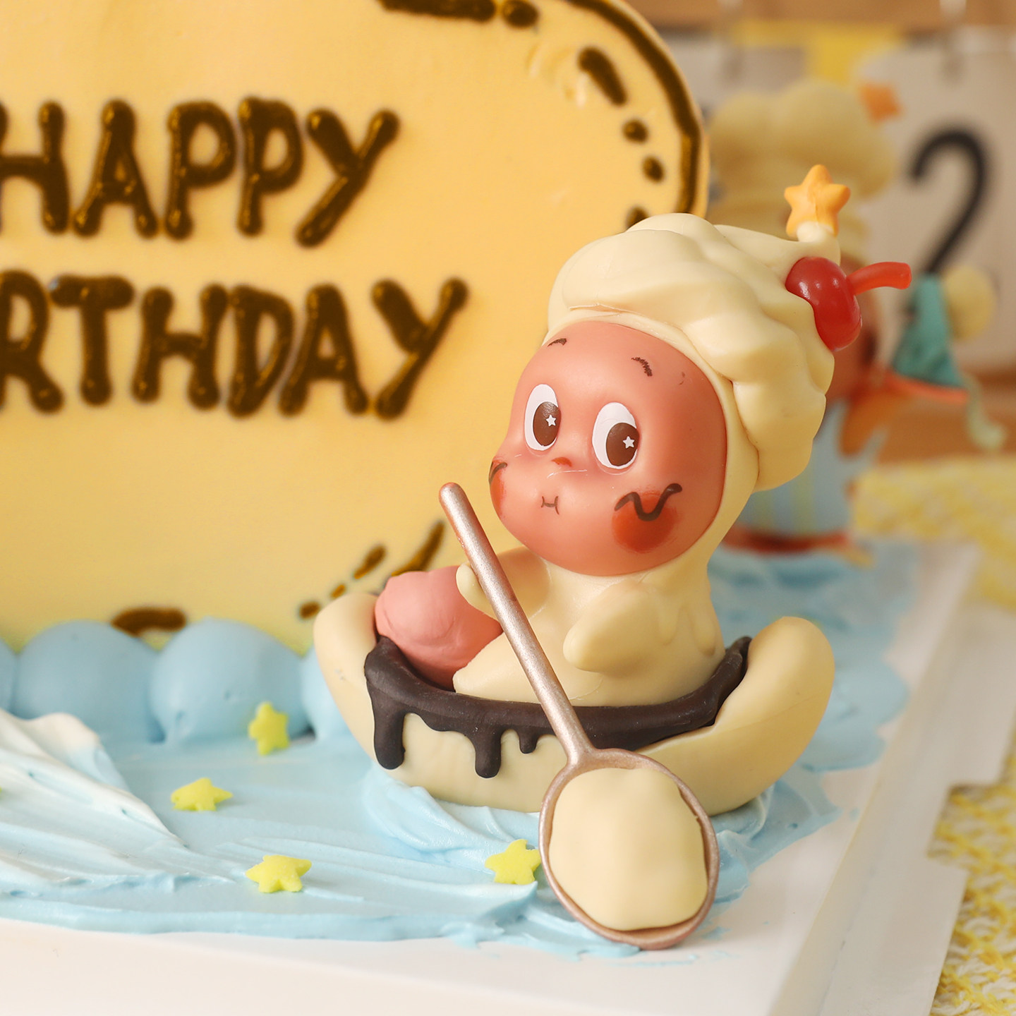 包邮网红生日蛋糕装饰摆件卡通蜡烛厨师恐龙星星人星仔儿童插件,淘宝优惠券,粉丝福利购,淘宝优惠卷