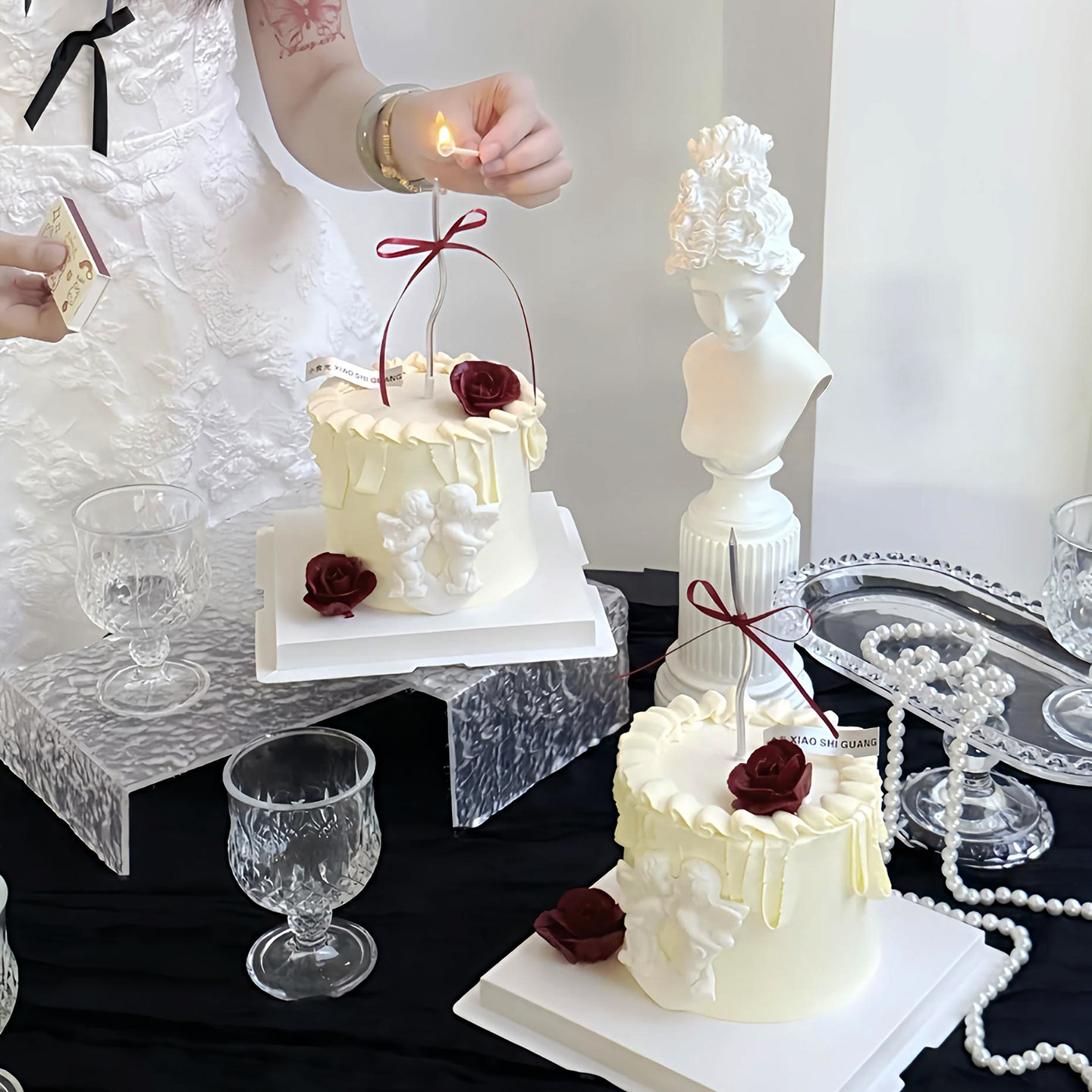 包邮情人节蛋糕装饰硅胶模具巧克力巴洛克亲吻丘比特天使翅膀玫瑰,淘宝优惠券,粉丝福利购,淘宝优惠卷