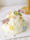 Internet celebrity spring outing flower cake baking cake decoration ornaments spring diary cute sugar beads flower decoration plug-in