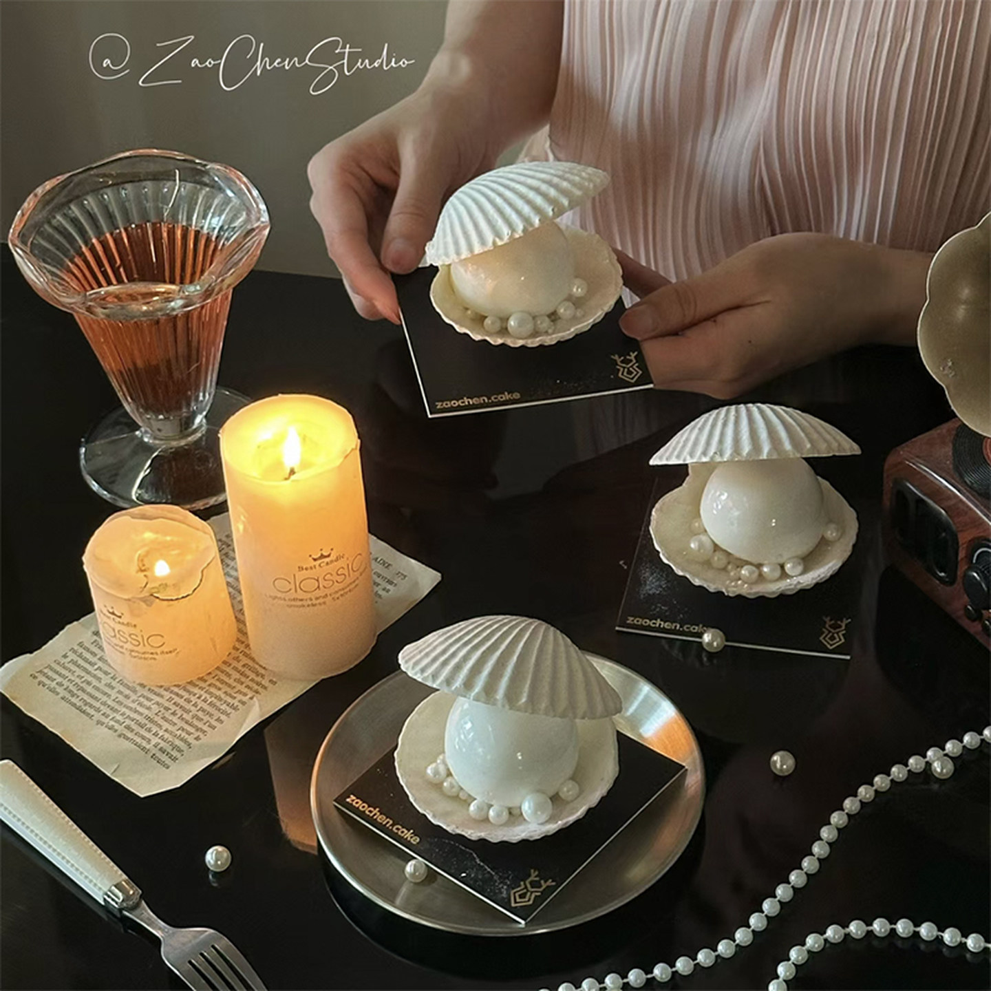 包邮网红ins风免熬透明水晶糖珍珠梦幻贝壳慕斯巧克力硅胶模具,淘宝优惠券,粉丝福利购,淘宝优惠卷