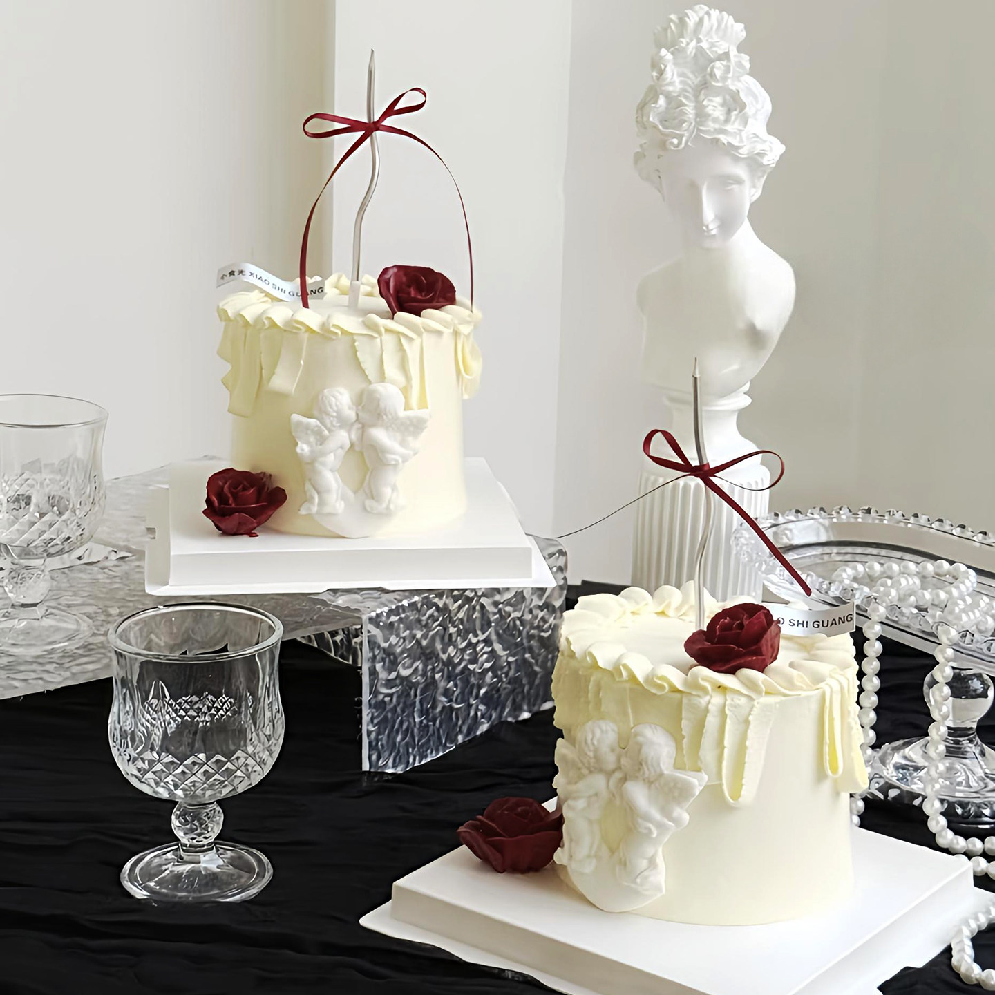 包邮情人节蛋糕装饰硅胶模具巧克力巴洛克亲吻丘比特天使翅膀玫瑰,淘宝优惠券,粉丝福利购,淘宝优惠卷