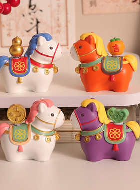马年吉祥物国潮文创摆件2026本命年伴手礼可爱招财装饰品新年礼物