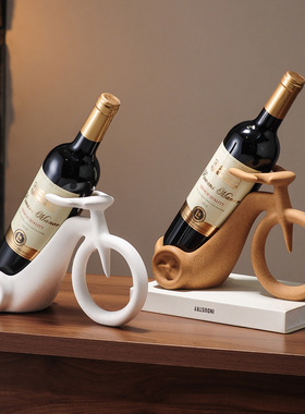 中古风轻奢红酒架摆件酒柜装饰品