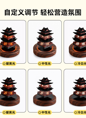 磁悬浮古阁摆件高颜值氛围灯礼物