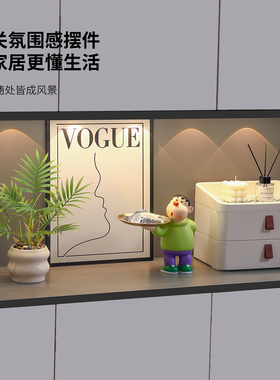 海贝海入户玄关胖虎钥匙收纳摆件