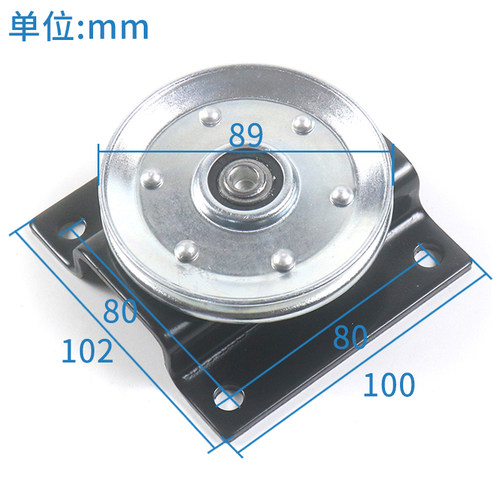 电梯厅门钢丝绳轮组件90*11*6200传动轮门挂轮适用三菱西子奥的斯 - 图0