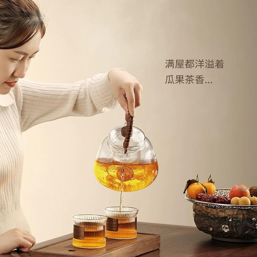 尚言坊围炉煮茶日式一套家用煮茶壶煮茶器室内网红电陶炉套装烤茶