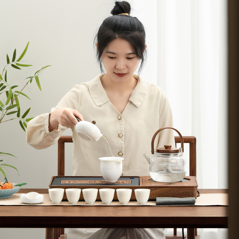尚言坊严选功夫茶具套装家用一体烧水客厅自动电陶炉小型现代高档