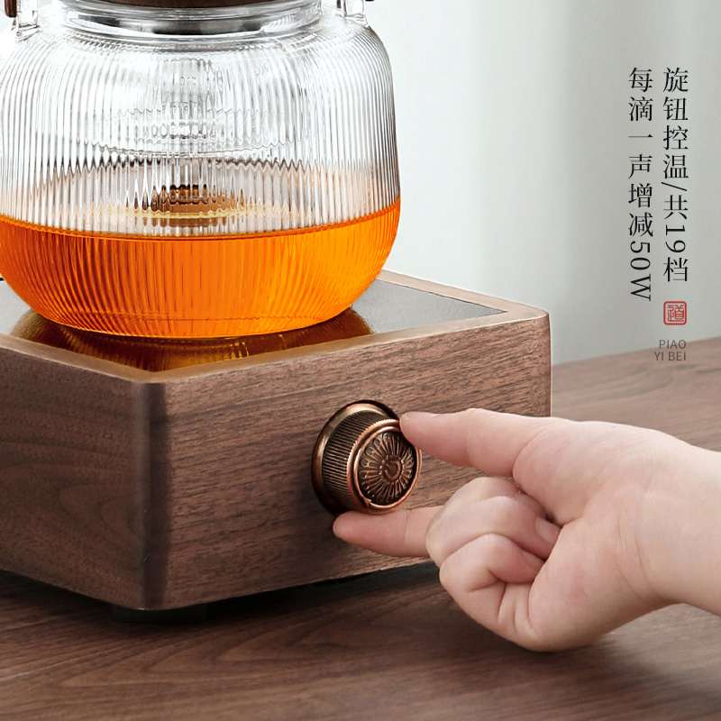 尚言坊煮茶壶煮茶器新款加厚玻璃耐高温烧水泡茶白茶电陶炉煮茶炉