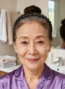 老年人洗脸发箍防滑发卡压发头箍