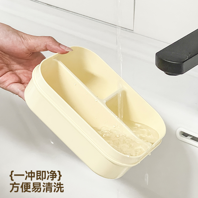 饭盒便携分格餐盒套装可微波炉加热便当盒上班族专用水果保鲜盒 - 图3