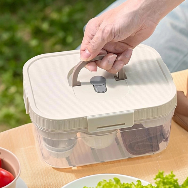 ຊຸດຊາ Portable ກາງແຈ້ງ camping drain tray ຄົວເຮືອນຫນຶ່ງຫມໍ້ສີ່ຈອກ kung fu teapot ຈອກຊາສໍາເລັດຊຸດ