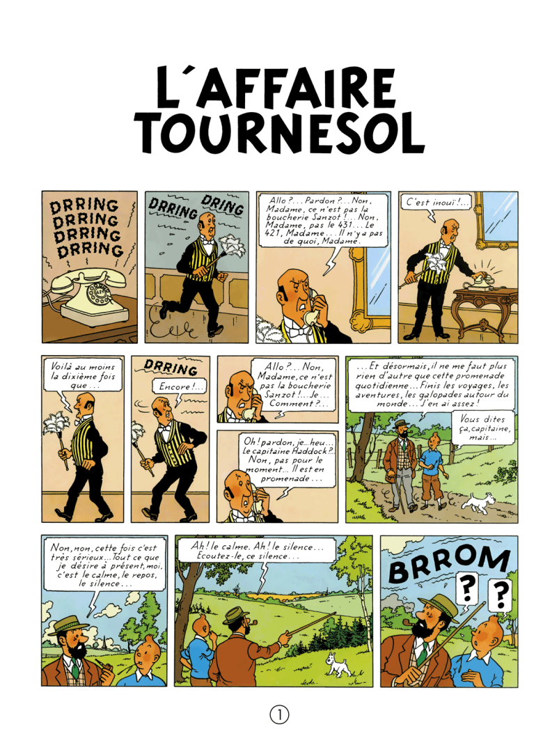 法文原版  丁丁历险记 向日葵教授绑架案 Tintin Tome 17 Tintin L Affaire Tournesol 法文书Herge Herge - 图1