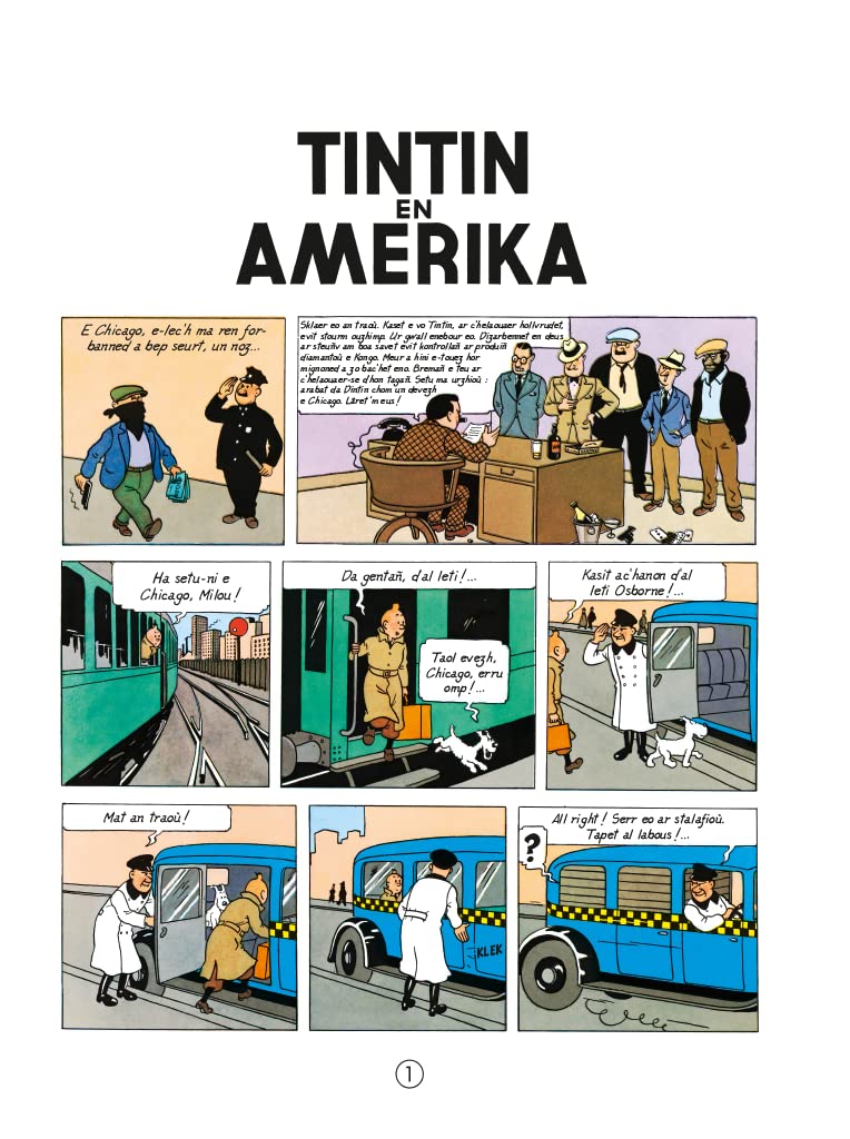 法文原版 丁丁在美洲 Troioù-kaer Tintin, Vol. 3. Tintin en Amerika 进口外文书籍 - 图0