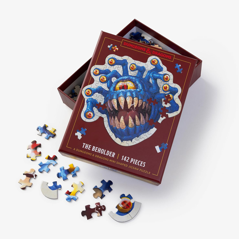 预售英文原版 龙与地下城迷你形状拼图:注视者版 Dungeons & Dragons Mini Shaped Jigsaw Puzzle: The Beholder Edition - 图0