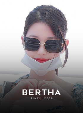 复古墨镜女无框新款高级感显脸小