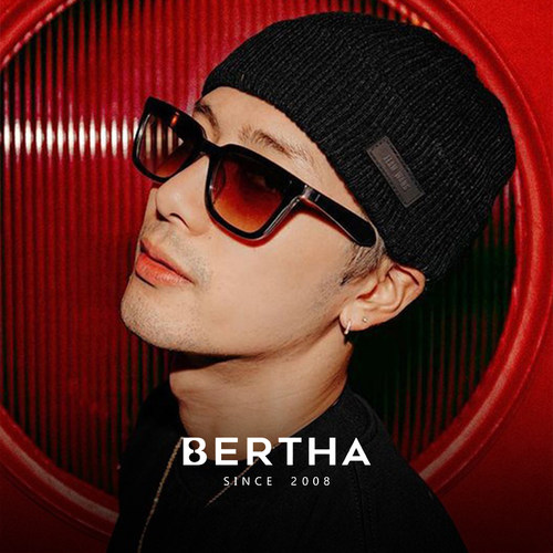 王嘉尔同款墨镜女高级感茶色渐变方框太阳眼镜男潮流防晒防紫外线 - 图1