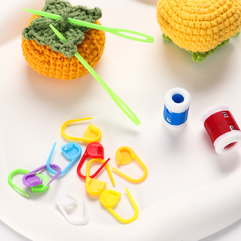 毛衣针堵头棒针帽缝合针记号扣麻花针计数器手工编织毛线工具套装,淘宝优惠券,粉丝福利购,淘宝优惠卷