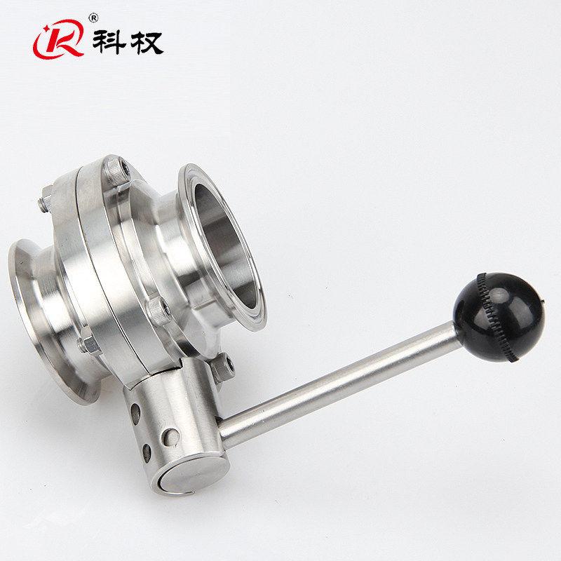 科权304不锈钢快装蝶阀精酿食品卫生级手动快接卡箍夹头粉尘放料,淘宝优惠券,粉丝福利购,淘宝优惠卷