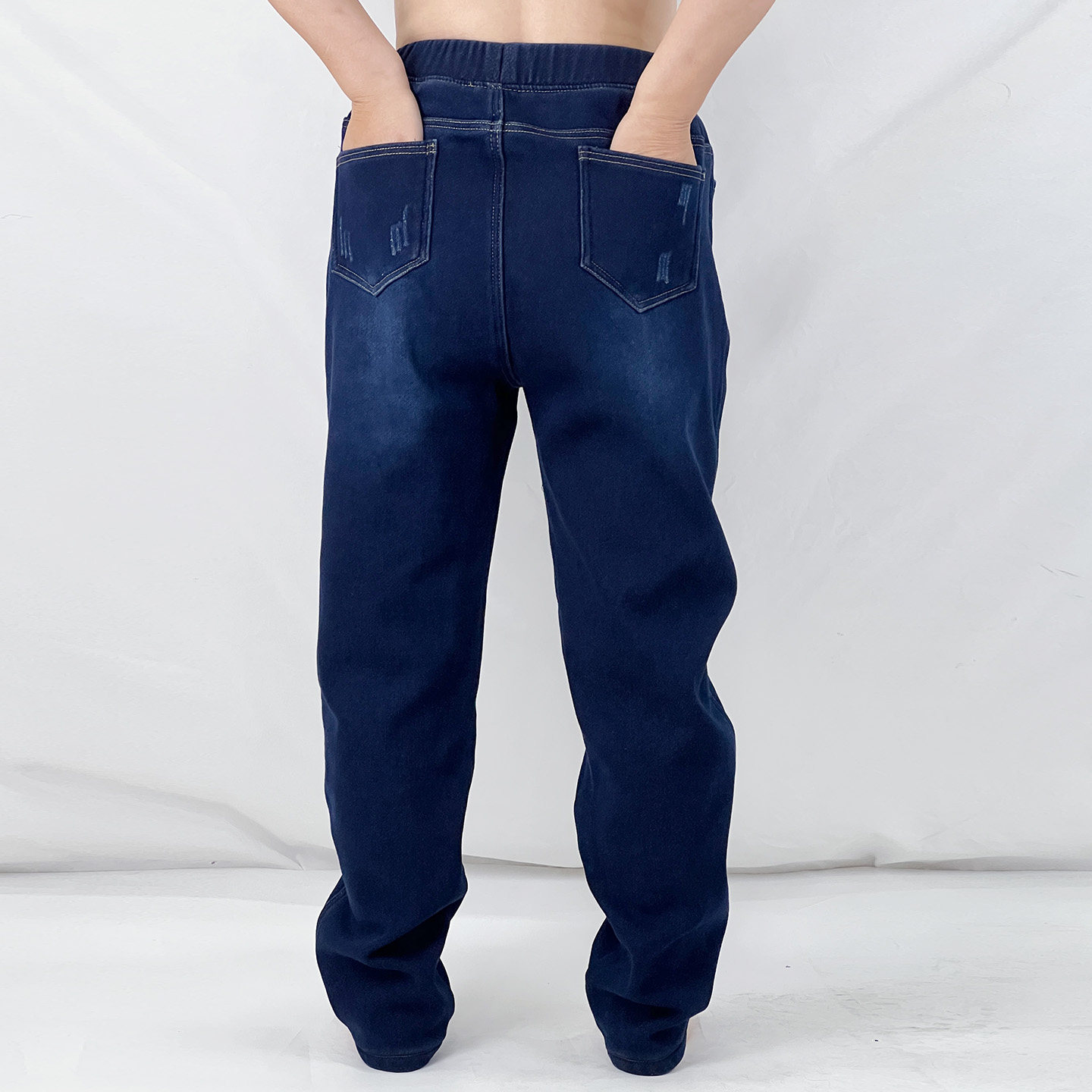 胖mm加肥加厚冬休闲牛仔保暖长裤 300斤特大码弹力牛仔加绒长裤子,淘宝优惠券,粉丝福利购,淘宝优惠卷