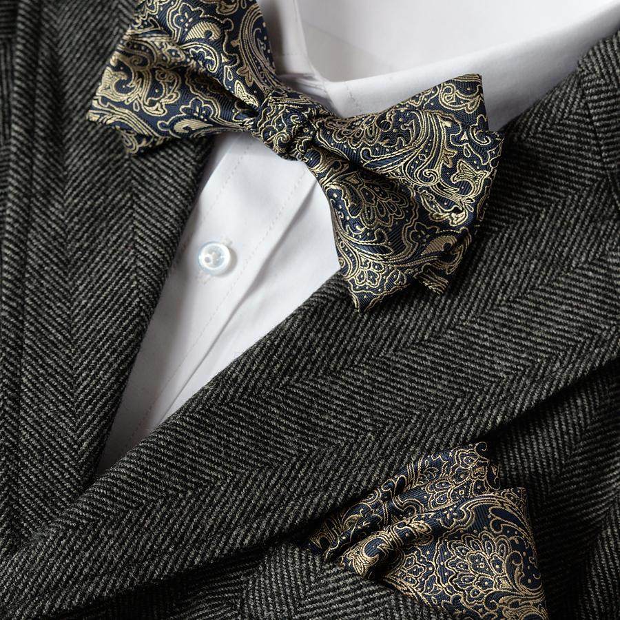 花纹领带男复古商务休闲高级感衬衫西装领结口袋巾礼盒装送人礼物,淘宝优惠券,粉丝福利购,淘宝优惠卷