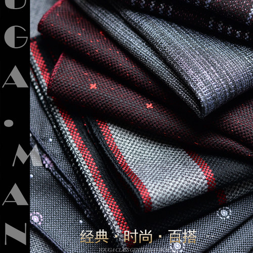 男士口袋巾西服时尚结婚宴会配饰潮胸巾小方巾条纹英伦男手帕英伦 - 图2