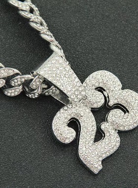 23吊坠网红数字个性说唱锁骨链