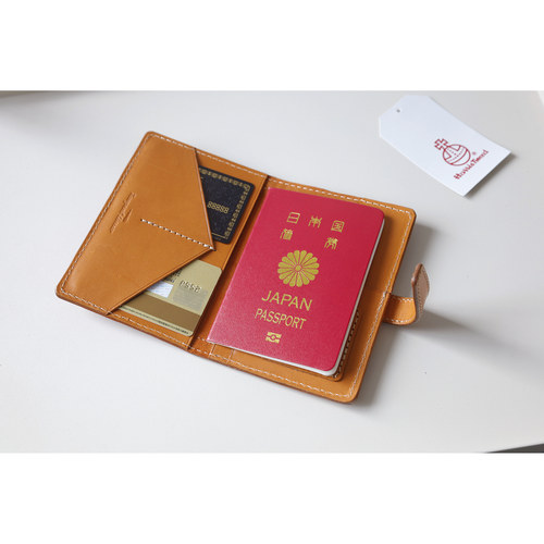 Harris Tweed × 本革 护照夹｜手工制作的旅行收纳皮件 - 图1