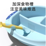 Стульчик для кормления, обеденная тарелка, детская посуда для кормления, комплект для еды, мультяшная ложка для тренировок, защита при падении, защита от ожогов