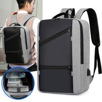 Cross-border New Computer Package Male Business Brief Multi-functional Double Shoulder Bag Usb Charging Large Capacity Student Endorsement Bag